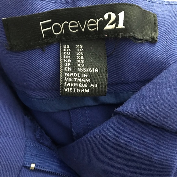 Royal blue ankle pants, cute! - Picture 3 of 3